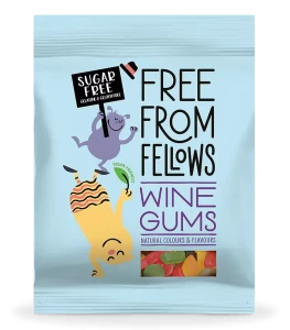 Free From Fellows Żelki bez cukru Wine Gums wegańskie bezglutenowe 100g