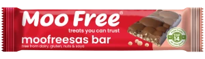 Moo Free Moofreesas – wegański batonik czekoladowy z chrupiącymi kuleczkami 35g