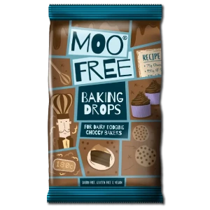 Moo Free Baking Drops – wegańskie kropelki czekoladowe do wypieków 100g