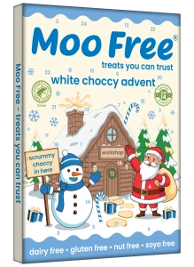 Moo Free White Choccy Advent – biały wegański kalendarz adwentowy 70g