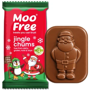 Moo Free Jingle Chums – wegańska czekoladka świąteczna 15g