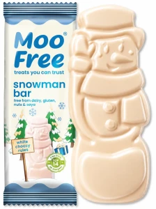 Moo Free Snowman – biały wegański batonik Bałwanek 30g