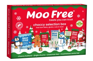 Moo Free Selection Box – świąteczny zestaw wegańskich czekoladek 100g