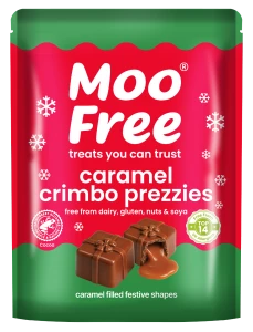 Moo Free Caramel Crimbo Prezzies – wegańskie czekoladki z karmelowym nadzieniem 65g