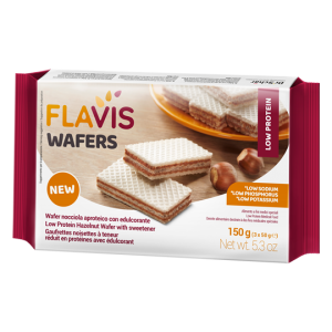 Flavis Wafelki kakaowe niskobiałkowe Wafers 150g