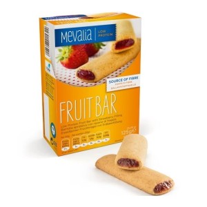 Mevalia Baton owocowy z nadzieniem truskawkowym Fruit bar 125g