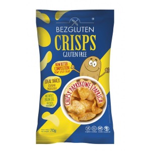 Bezgluten Chipsy o smaku paprykowym Crisps bezglutenowe 70g