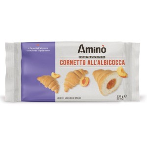 Amino Rogaliki z nadzieniem morelowym Cornetto all'albicocca 220g