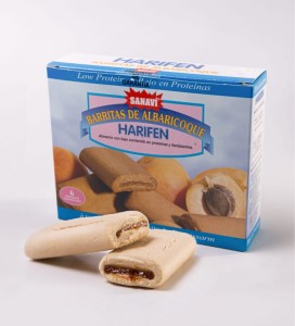 Harifen Ciastka z nadzieniem morelowym niskobiałkowe PKU 125 g