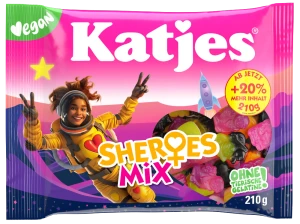 Katjes Sheroes Mix – żelki bez żelatyny 210 g (Sheroes Mix)