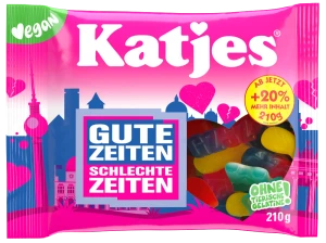 Katjes Mix owocowy – żelki bez żelatyny 210 g (GZSZ)