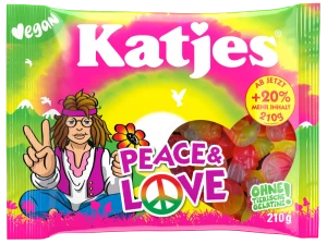 Katjes Peace & Love – żelki bez żelatyny 210 g (Peace & Love)