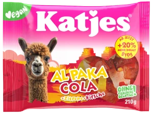Katjes Alpaki cola – żelki bez żelatyny 210 g (Al Paka Cola)