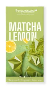 Benjamissimo Tabliczka kakaowa matcha – cytryna bezglutenowa BIO 60 g