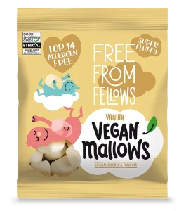 Free From Fellows Pianki marshmallow waniliowe Vanilla Mallows wegańskie bezglutenowe 105g