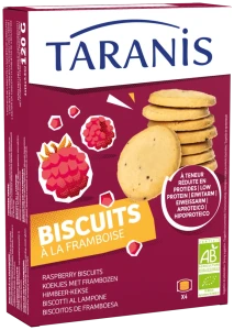 Taranis Herbatniki malinowe Raspberry Biscuits 120g (4×4 szt.)