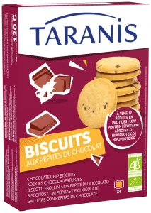 Taranis Herbatniki z kawałkami czekolady Chocolate Chip Biscuits 120g (4×4 szt.)