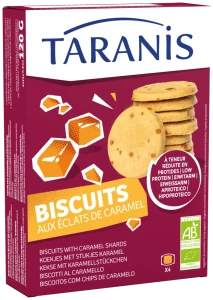 Taranis Herbatniki karmelowe Biscuits with Caramel Shards 120g (4×4 szt.)