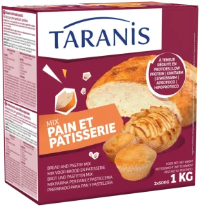 Taranis Mieszanka do pieczenia chleba i wypieków Bread and Pastry Mix 1000g (2×500g + 2×8g drożdży)