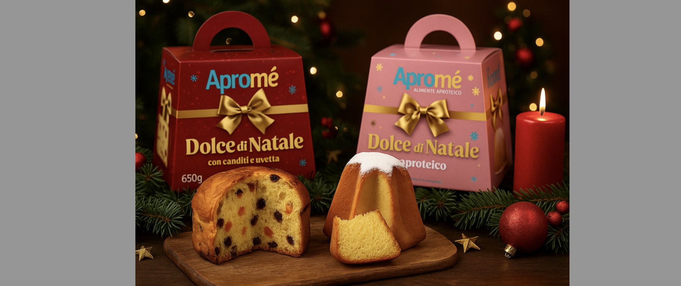 Niskobiałkowe ciasta świąteczne Aprome – Dolce di Natale & Pandoro. Włoski smak Świąt w wersji PKU!